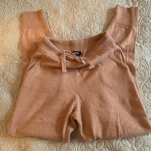 Express cashmere jogger pants